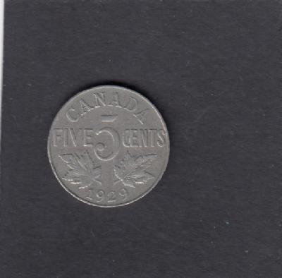 Beschrijving: 5 Cent GEORGIUS V